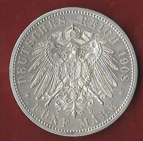  NEU 5 Mark Sachsen Weimar Eisena UNI Jena ST R Koblenzer Münzen Studio Koblenz Frank Maurer AH866   