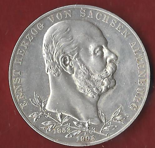  NEU 5 Mark Sachsen Altenburg 1903 st- R Koblenzer Münzen Studio Koblenz Frank Maurer AH869   