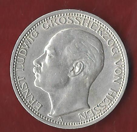  NEU 3 Mark Hessen 1910 st R Koblenzer Münzen Studio Koblenz Frank Maurer AH872   