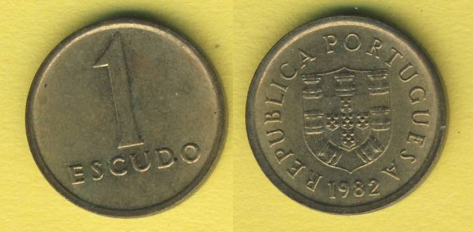  Portugal 1 Escudo 1982   