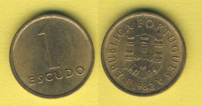  Portugal 1 Escudo 1983   