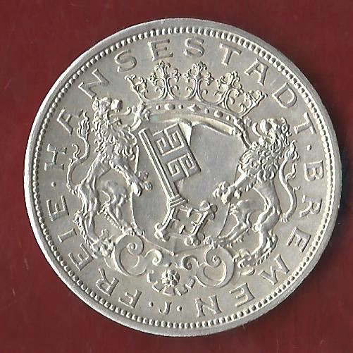  NEU 5 Mark Bremen 1906 st R Koblenzer Münzen Studio Koblenz Frank Maurer AH877   