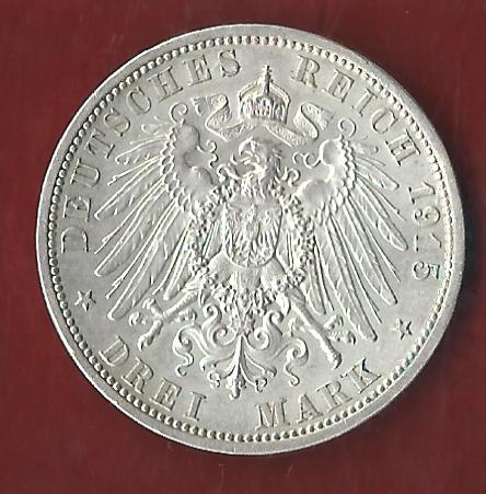  NEU 3 Mark Braunschweig Lün. 1915 vz st R Koblenzer Münzen Studio Koblenz Frank Maurer AH880   