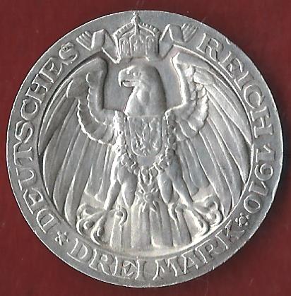  NEU 3 Mark Preussen Uni Berlin st R Koblenzer Münzen Studio Koblenz Frank Maurer AH884   