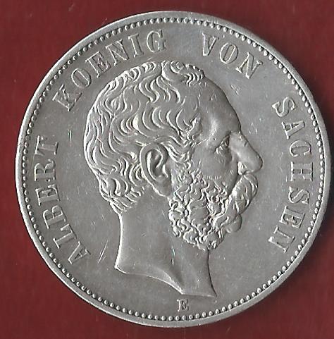  NEU 5 Mark Sachsen 1901 vz Koblenzer Münzen Studio Koblenz Frank Maurer AH886   