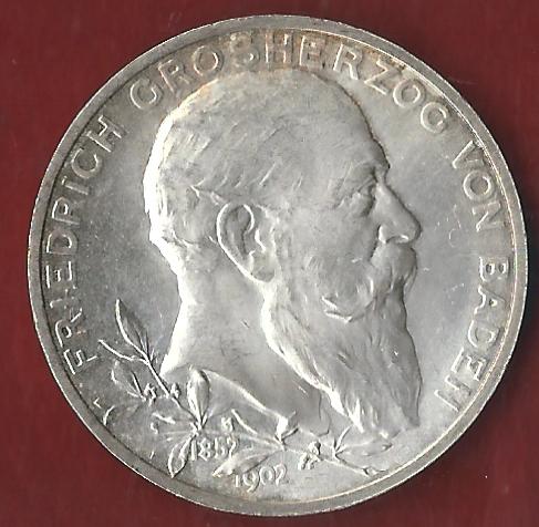  NEU 5 Mark Baden 1902 Koblenzer Münzen Studio Koblenz Frank Maurer AH887   