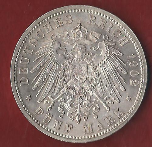  NEU 5 Mark Baden 1902 Koblenzer Münzen Studio Koblenz Frank Maurer AH887   