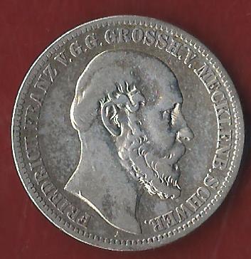  NEU 2 Mark Mecklenburg Schwerin 1876  ss- R Koblenzer Münzen Studio Koblenz Frank Maurer AH899   