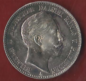  NEU 2 Mark Preussen 1888 st RRR  Koblenzer Münzen Studio Koblenz Frank Maurer AH940   