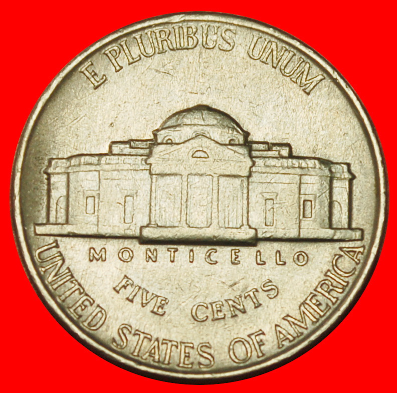  Ⰶ MONTICELLO (1938-2003): USA ★ 5 CENTS 1938! JEFFERSON (1801-1809)★LOW START★ NO RESERVE!   
