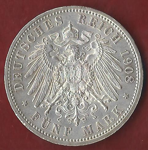  NEU 5 Mark Uni Jena 1908 st-  Koblenzer Münzen Studio Koblenz Frank Maurer AH945   