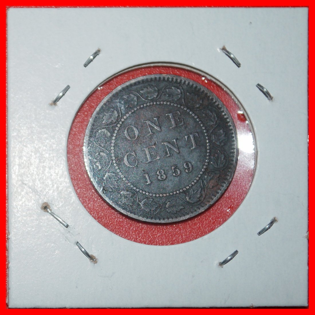 Ⰶ JUNGE KÖNIGIN (1858-1859): KANADA ★1 CENT 1859 NICHT BREIT 9! VICTORIA (1837-1901)★OHNE VORBEHALT!