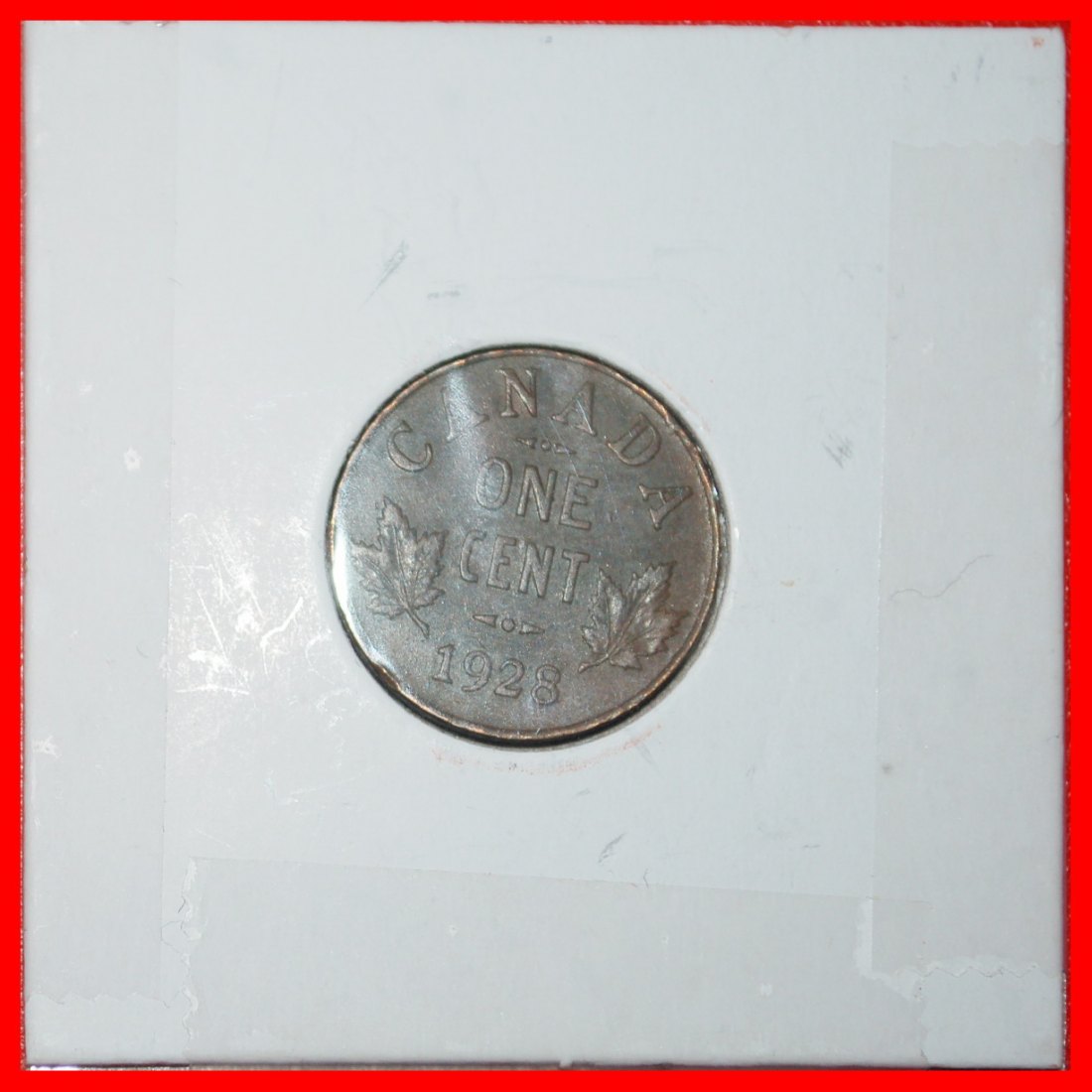 Ⰶ MIT INDIEN (1920-1936): KANADA ★ 1 CENT 1928! GEORG V. (1911-1936) IN PACKUNG! ★OHNE VORBEHALT!