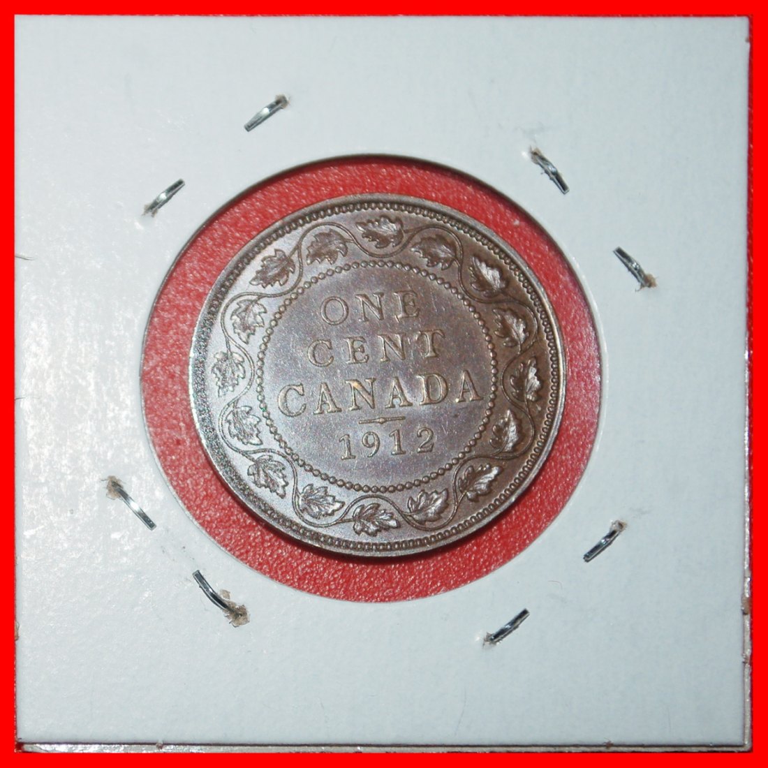 Ⰶ PORTRÄT LINKS (1912-1920): KANADA ★ 1 CENT 1912 MIT INDIEN! GEORG V. (1911-1936) ★OHNE VORBEHALT!