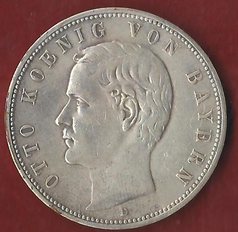  NEU 5 Mark Bayern 1888 vz Koblenzer Münzen Studio Koblenz Frank Maurer AH957   