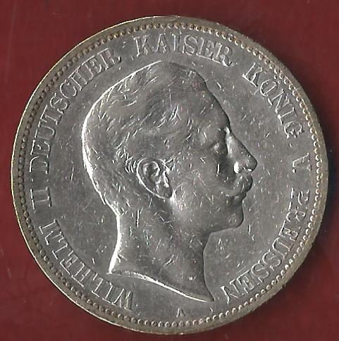  NEU 5 Mark Preuusen WII 1888 ss+ Koblenzer Münzen Studio Koblenz Frank Maurer AH961   