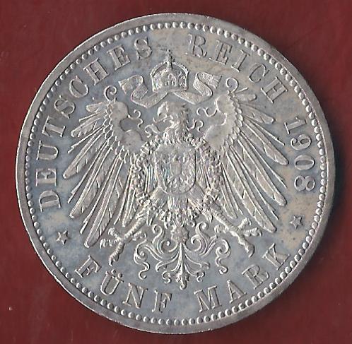  NEU 5 Mark Uni Jena 1908  st Koblenzer Münzen Studio Koblenz Frank Maurer AH966   