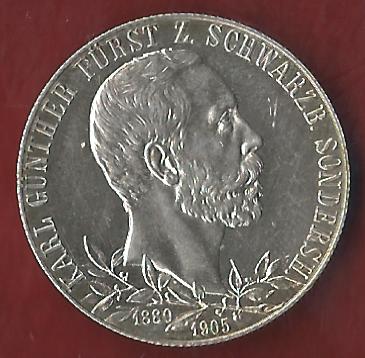  NEU 2 Mark Schwarzburg Sondershausen 1905 PP  Koblenzer Münzen Studio Koblenz Frank Maurer AH969   