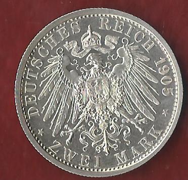  NEU 2 Mark Schwarzburg Sondershausen 1905 PP  Koblenzer Münzen Studio Koblenz Frank Maurer AH969   