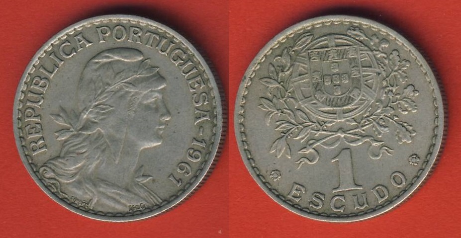  Portugal 1 Escudo 1961   