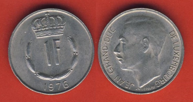  Luxemburg 1 Franc 1976   