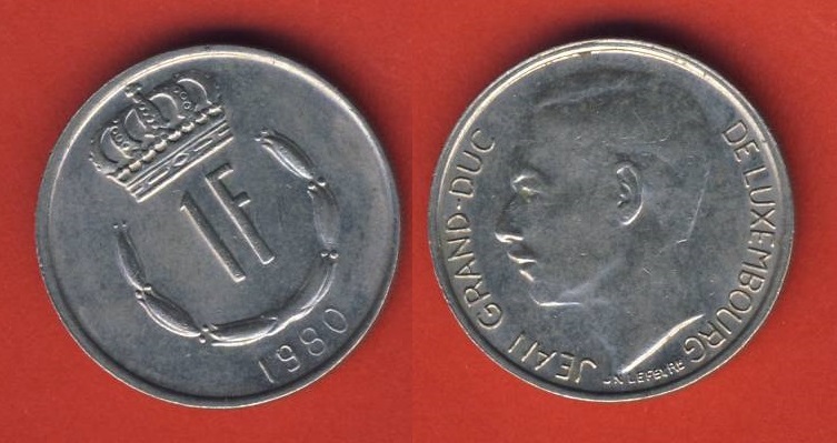  Luxemburg 1 Franc 1980   