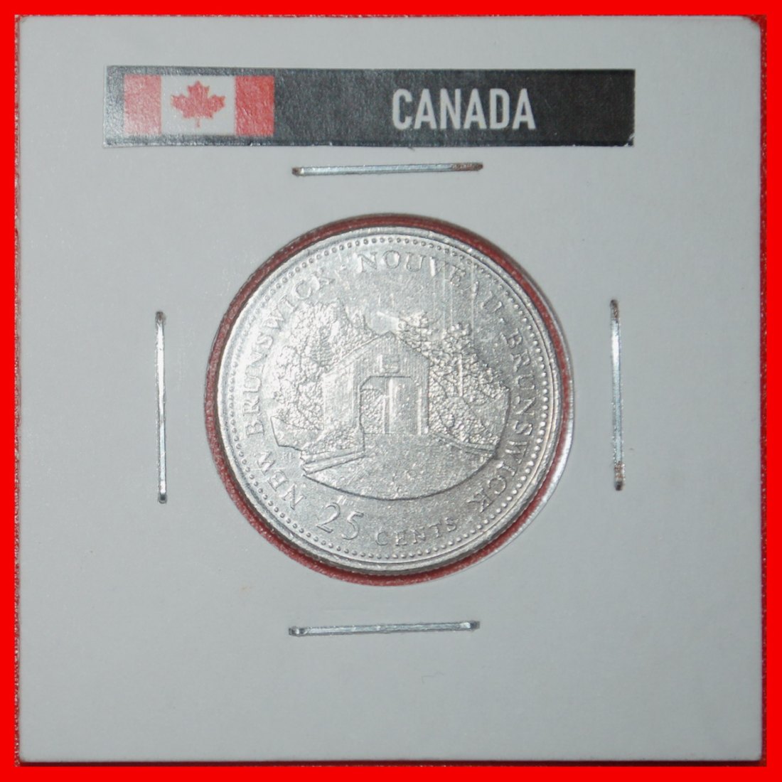  Ⰶ NEW BRUNSWICK:KANADA★25 CENT 1867-1992 VZGL STEMPELGLANZ★ELISABETH II. (1953-2022)★OHNE VORBEHALT!   