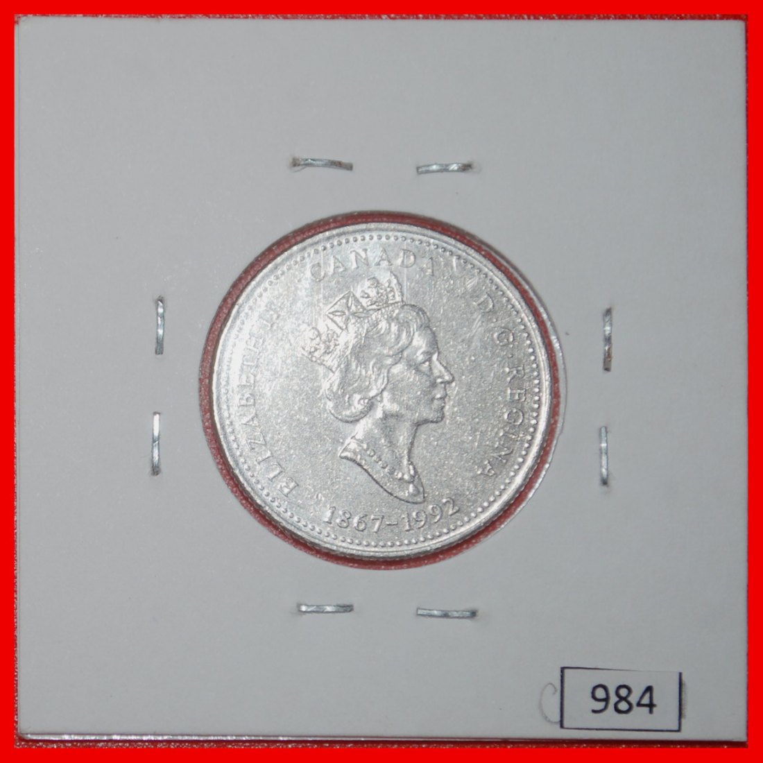  Ⰶ NEW BRUNSWICK:KANADA★25 CENT 1867-1992 VZGL STEMPELGLANZ★ELISABETH II. (1953-2022)★OHNE VORBEHALT!   