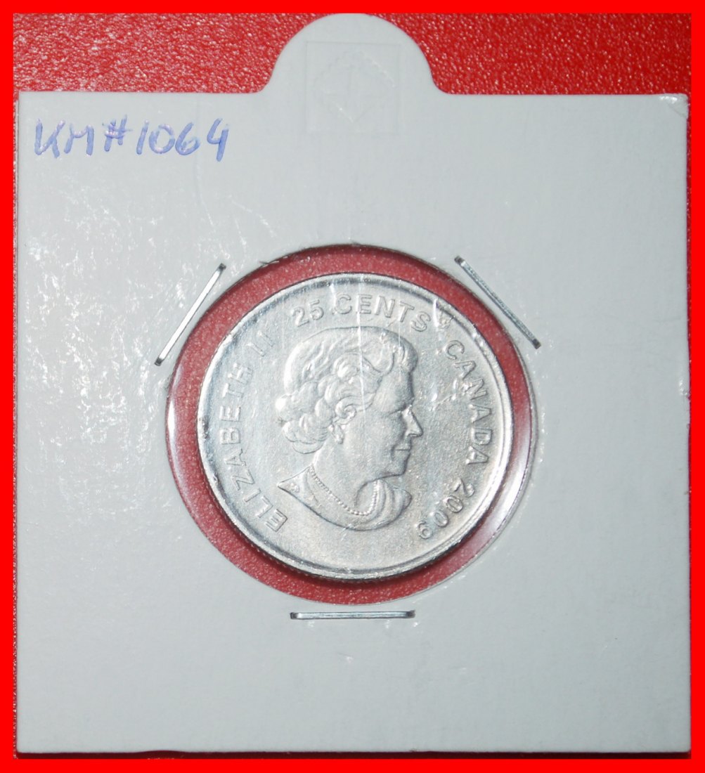  Ⰶ EISHOCKEY: KANADA ★ 25 CENT 2009! STG STEMPELGLANZ! ELISABETH II. (1953-2022) ★OHNE VORBEHALT!   