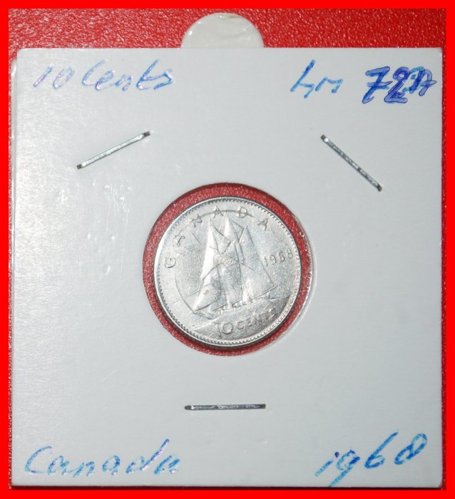 ⰆNICHT USA SCHIFF NOVA SCOTIA 1937-2025: KANADA★10 CENT 1968!ELISABETH II. 1953-2022★OHNE VORBEHALT!