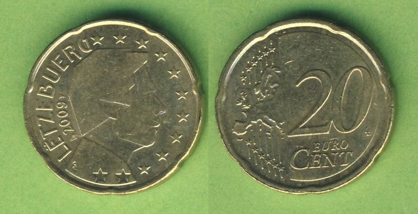  Luxemburg 20 Cent 2009   