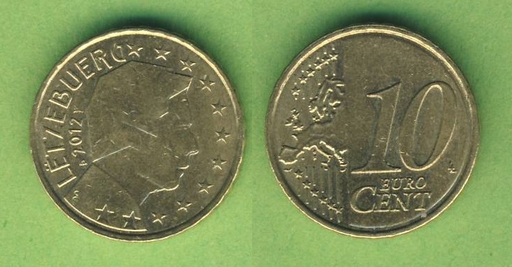  Luxemburg 10 Cent 2012   