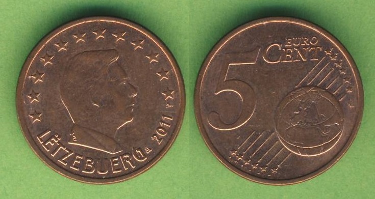  Luxemburg 5 Cent 2011   