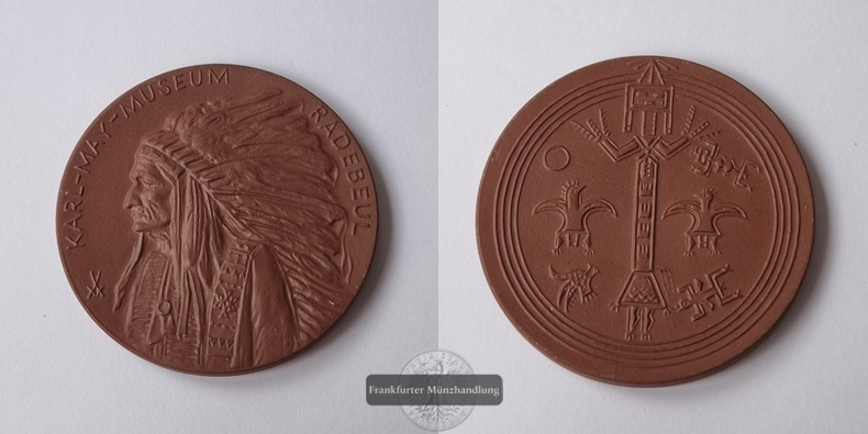  Deutschland, Medaille Karl-May-Museum Radebeul FM-Frankfurt   