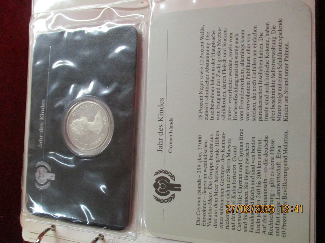  10 Dollars Cayman Islands Jahr des Kindes Fein 25,81 g /1100472   