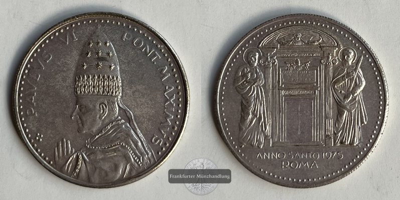 Vatikan Medaille 1975 Paulus VI Pont. Maximus FM-Frankfurt   