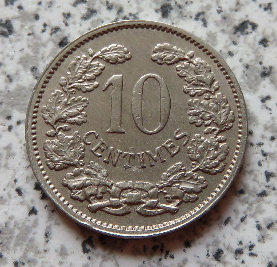  Luxemburg 10 Centimes 1901   