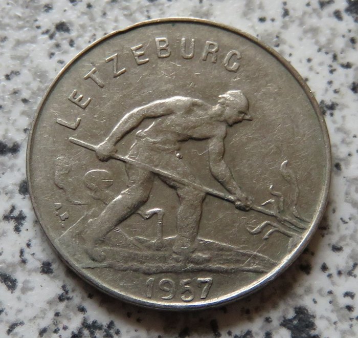  Luxemburg 1 Franc 1957   