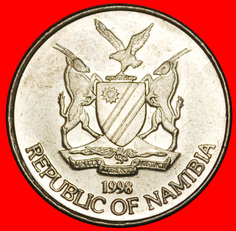  Ⰶ FINNLAND (1993-2023): NAMIBIA ★ 10 CENT 1998 BAUM und SONNE! VZGL STEMPELGLANZ!★OHNE VORBEHALT!   