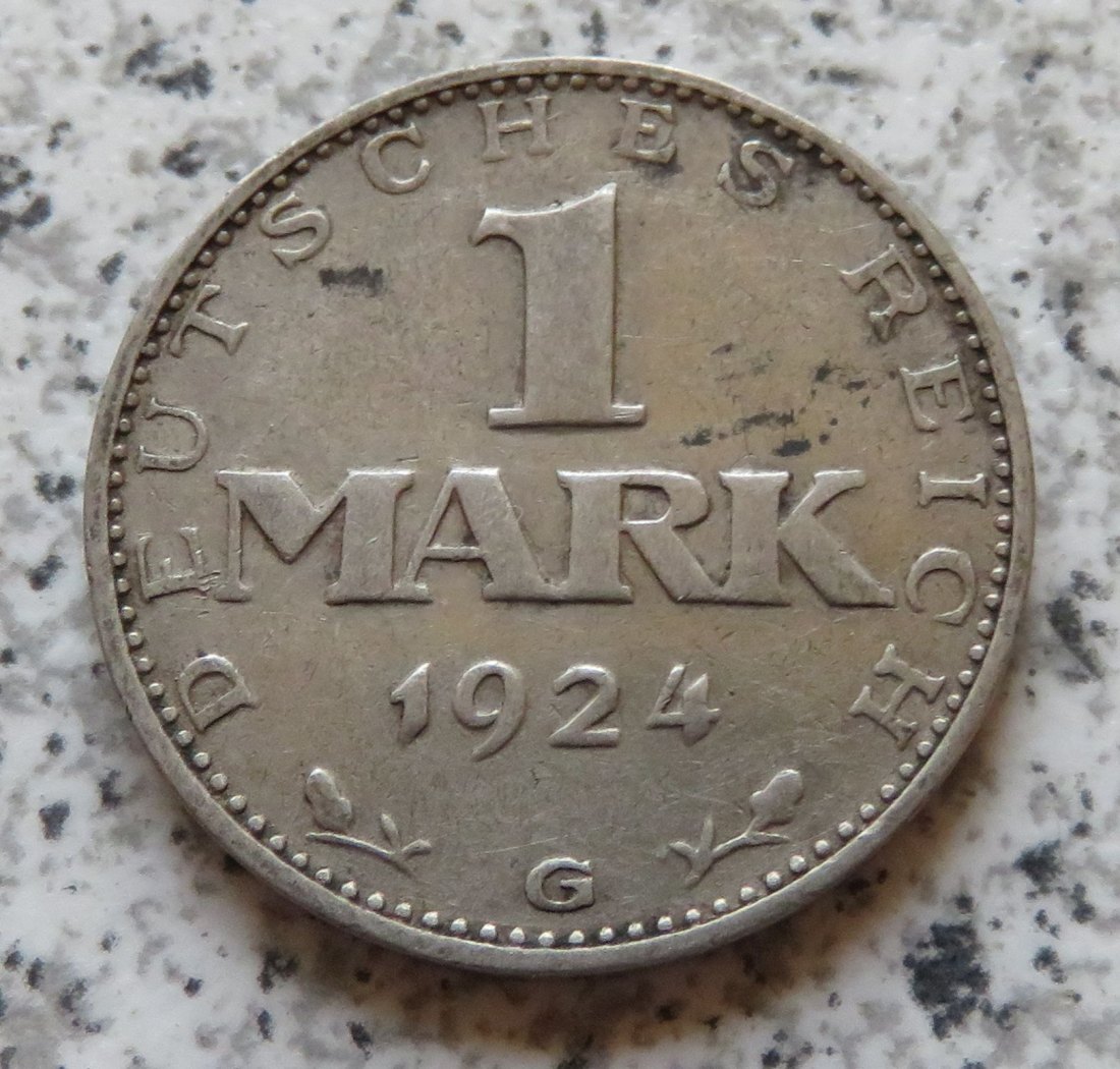  Weimarer Republik 1 Mark 1924 G   