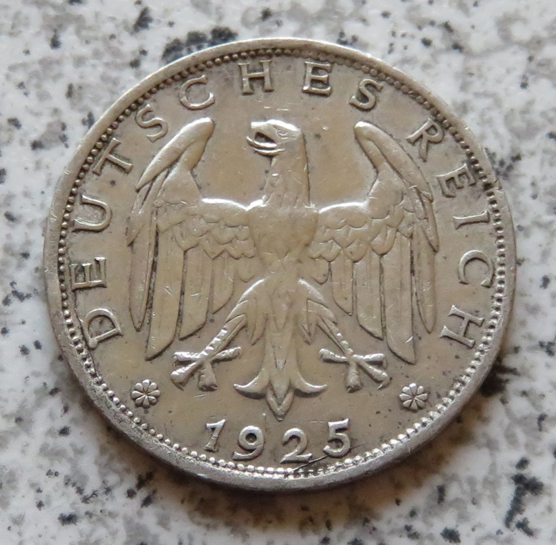  Weimarer Republik 1 Mark 1925 E   
