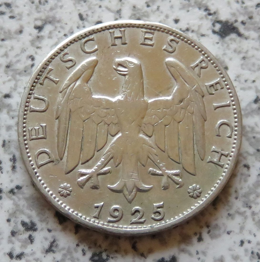  Weimarer Republik 1 Mark 1925 F   
