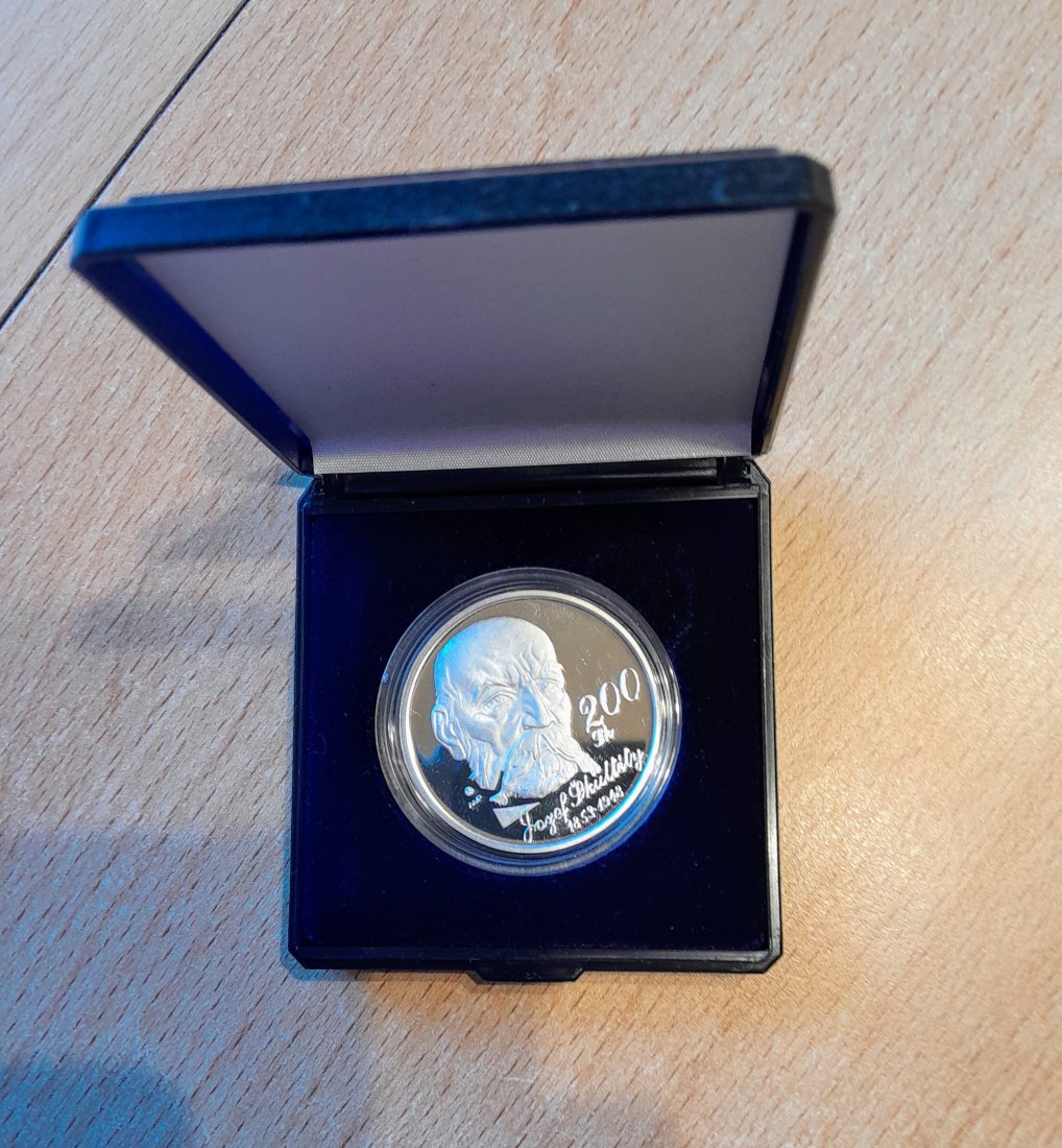 Slowakei 200 Kronen 2003 PP Skulety + Original Etui + Zertifikat nur 2700 Stück RAR
