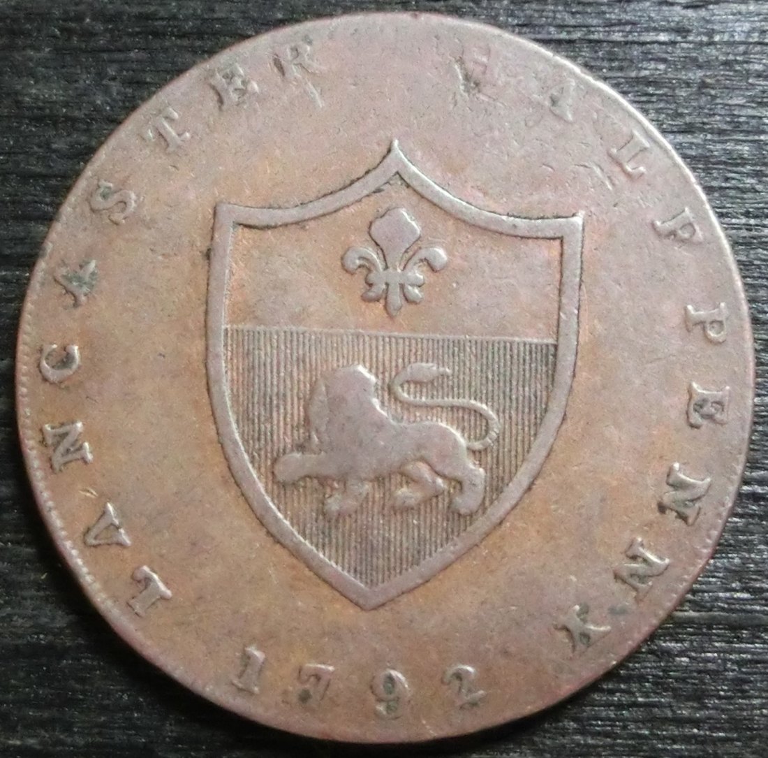  Großbritannien / Lancaster 1/2 Penny Token 1792   