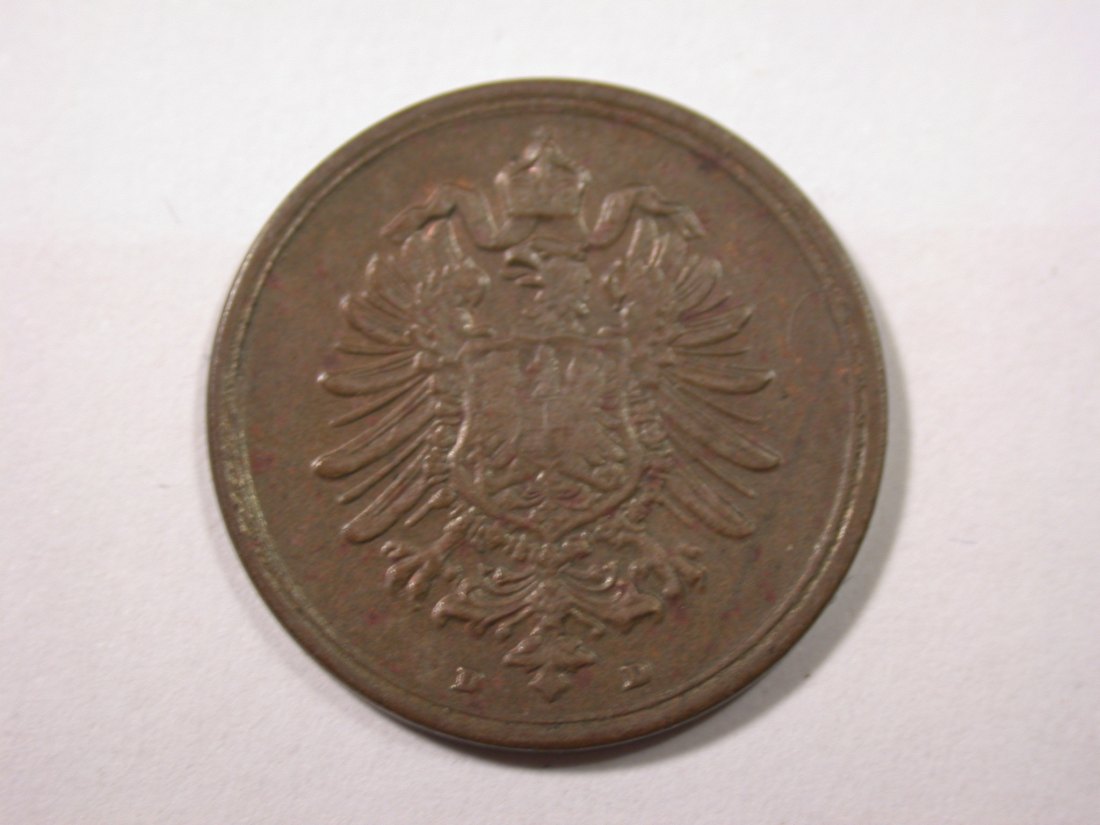  I19  KR  1 Pfennig 1889 D in  vz/vz+ Originalbilder   