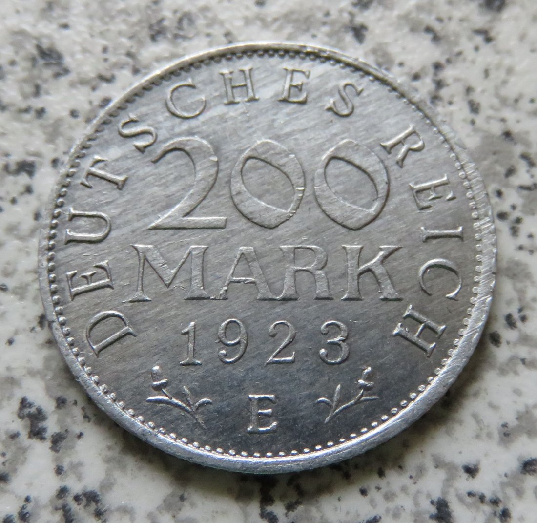  Weimarer Republik 200 Mark 1923 E   