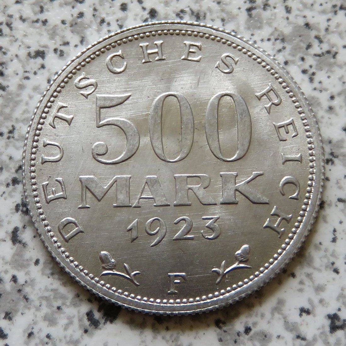  Weimarer Republik 500 Mark 1923 F, Erhsltung   