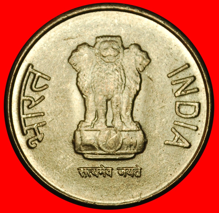  Ⰶ CORRUPTION RUPEE SYMBOL (2011-2019): INDIA★5 RUPEES 2013 DISC! UNC LUSTRE! LOW START ★ NO RESERVE!   