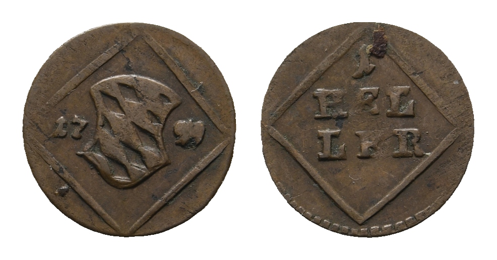  Altdeutschland; Bayern; Kleinmünze 1799   
