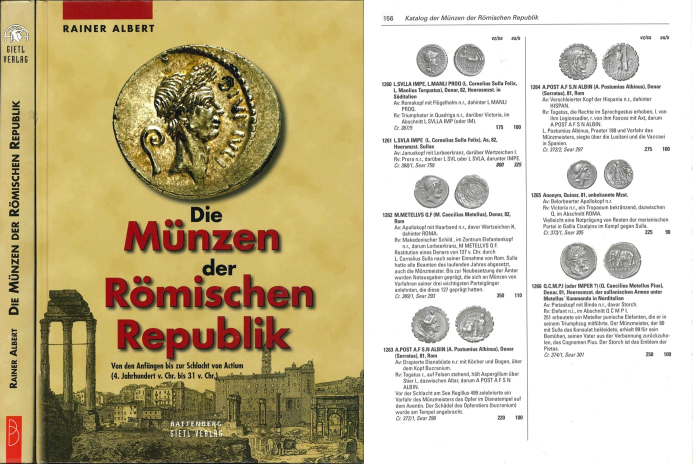  Rainer Albert: Die Münzen der Römischen Republik; 1. Auflage 2003   